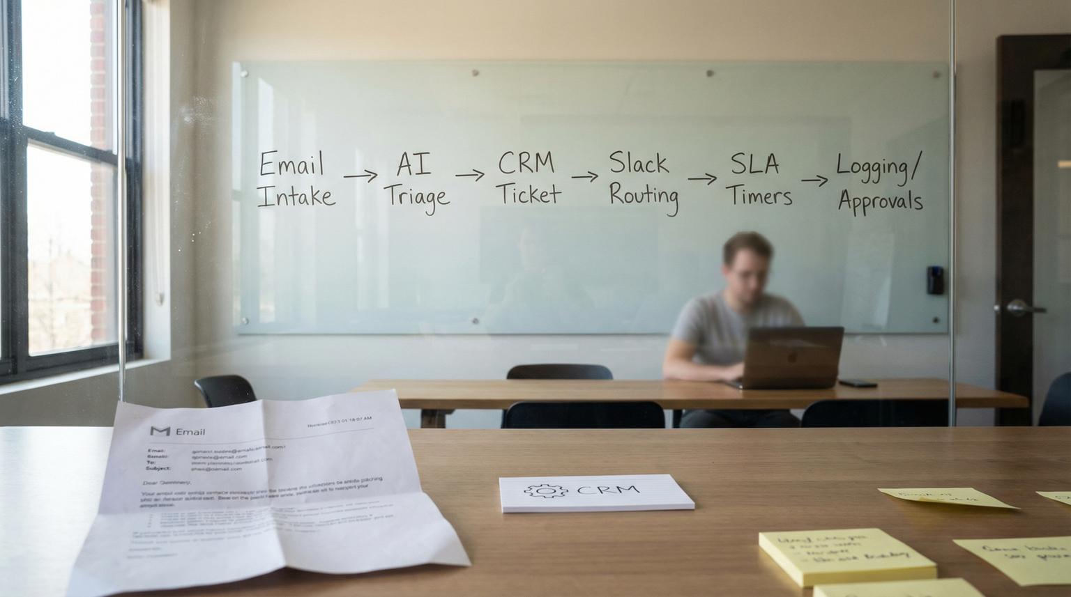 How an n8n Automation Agency Builds an AI-Powered Support Workflow in n8n (Email + CRM + Slack)