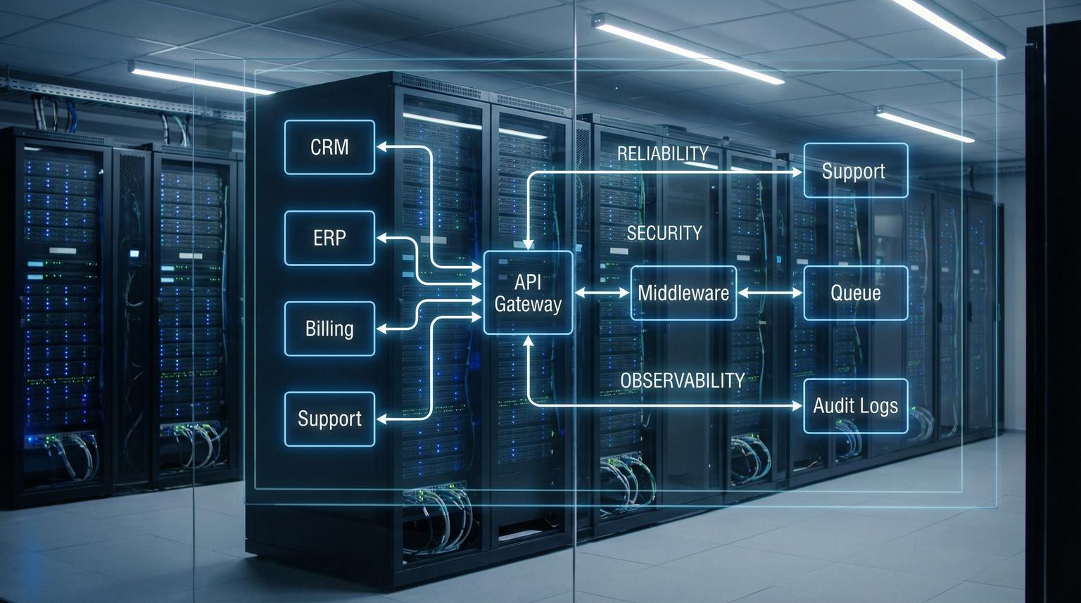 API Integration for Enterprises: Secure, Scalable Middleware That Keeps CRM, ERP and Support in Sync