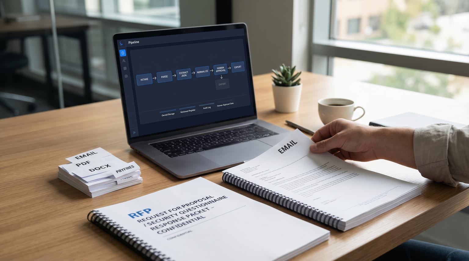 Stop Losing RFPs to Copy Paste Data extraction and processing that turns PDFs and email threads into an owned response workflow