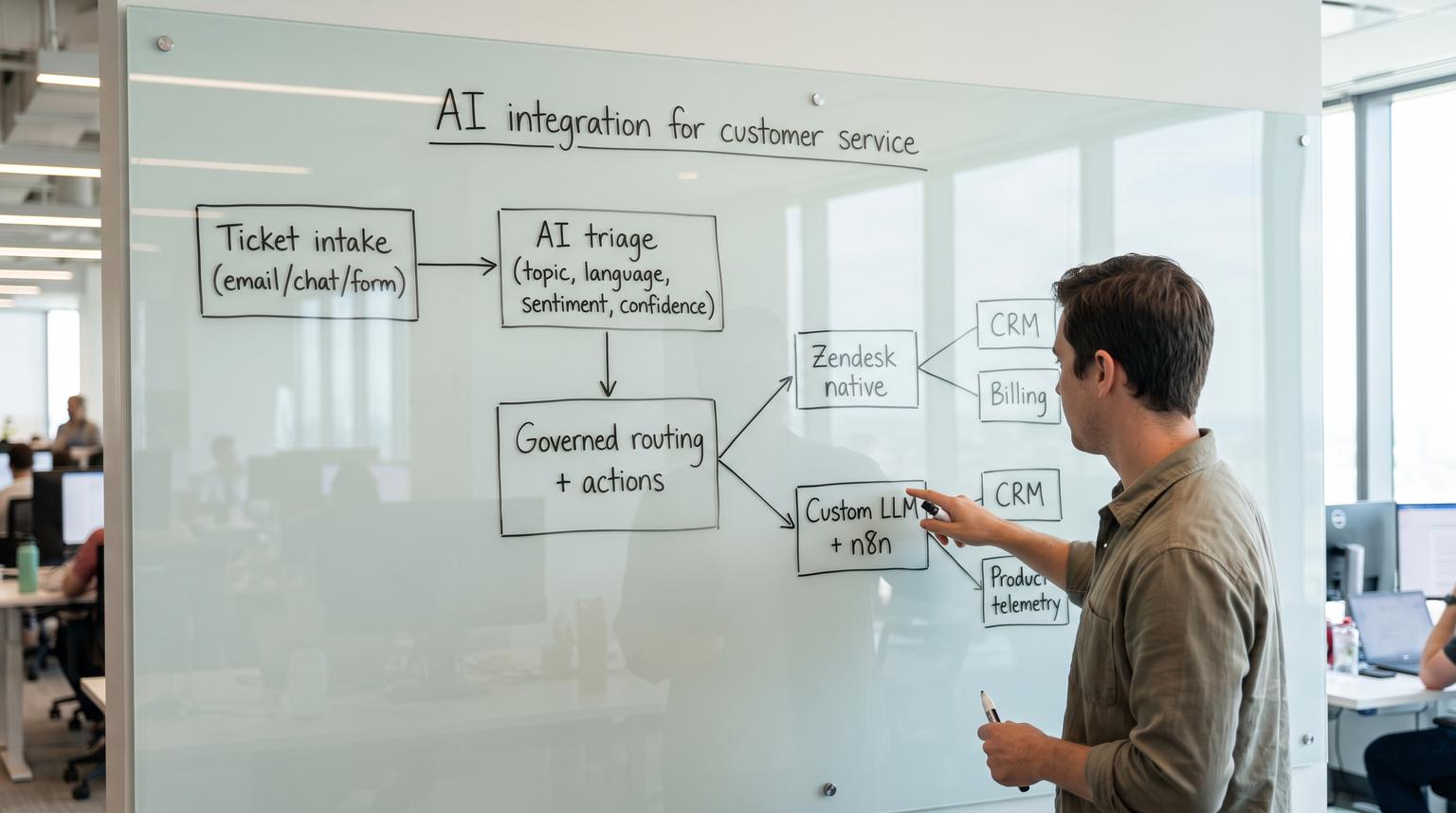 Zendesk AI or a Custom LLM With n8n for Ticket Triage and Routing Which Should You Choose