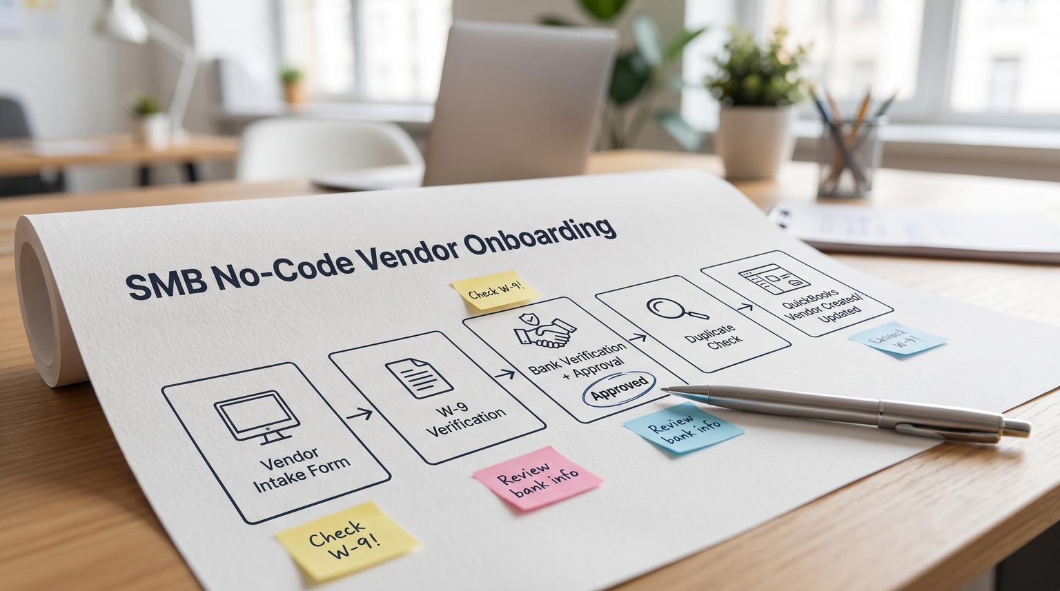 A safer vendor onboarding pipeline using no-code automation tools for SMBs