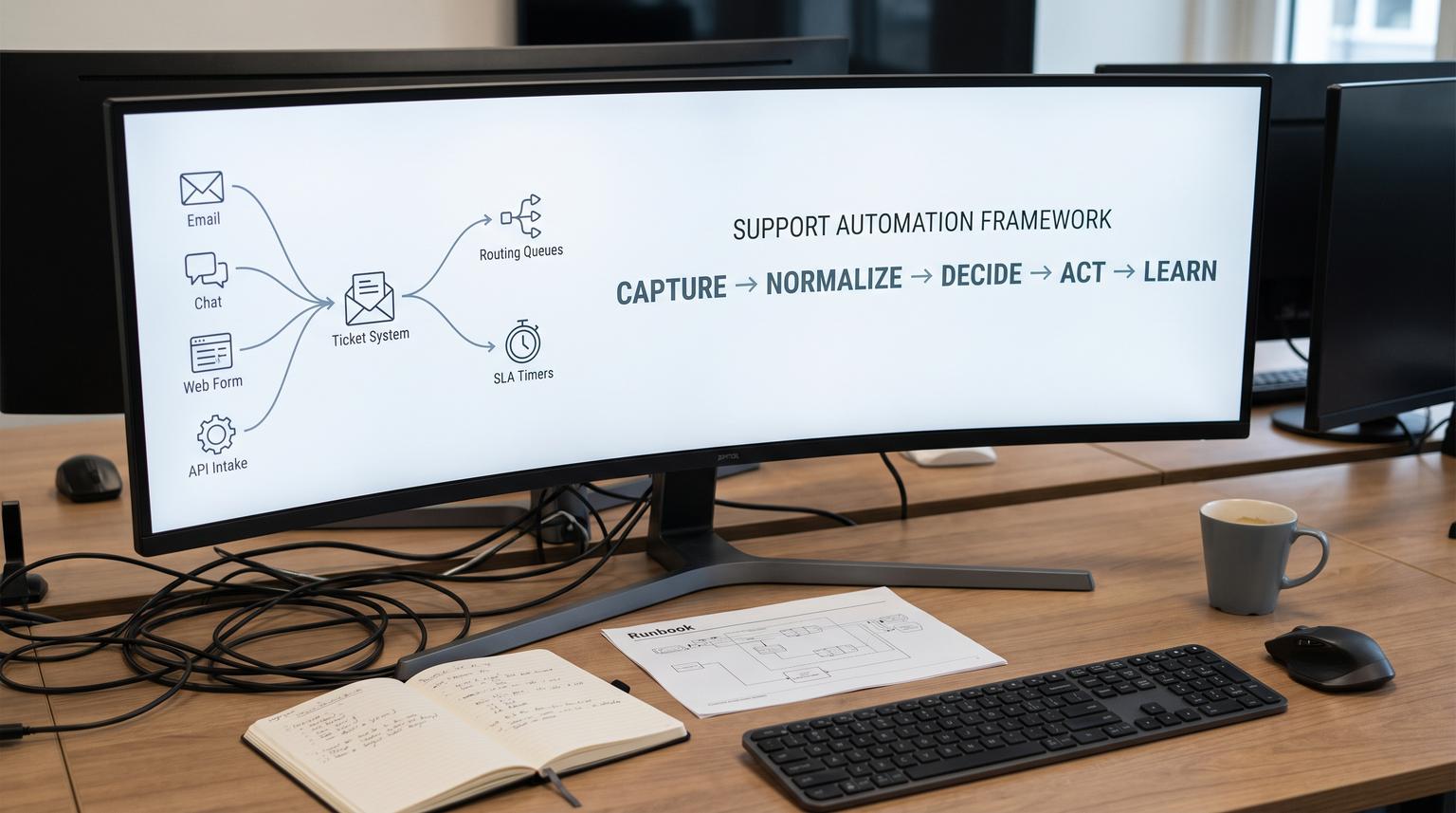 The Customer Support Automation Playbook: A Support Automation Framework for Triage, Routing, SLAs, Knowledge, QA, and Human Handoff