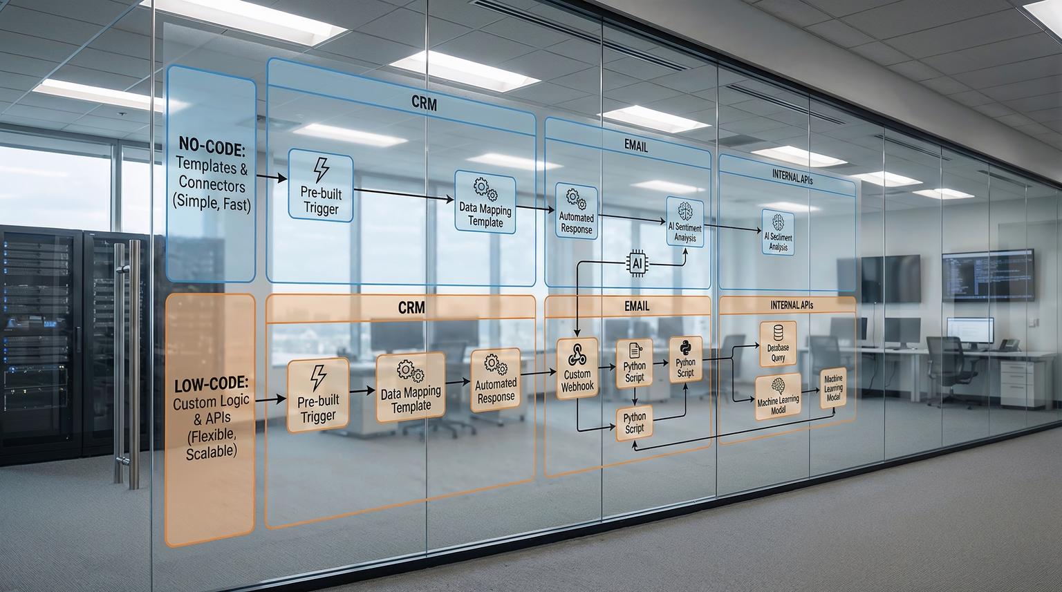No-Code vs Low-Code Automation: Choosing the Right Path With n8n and Custom Integrations